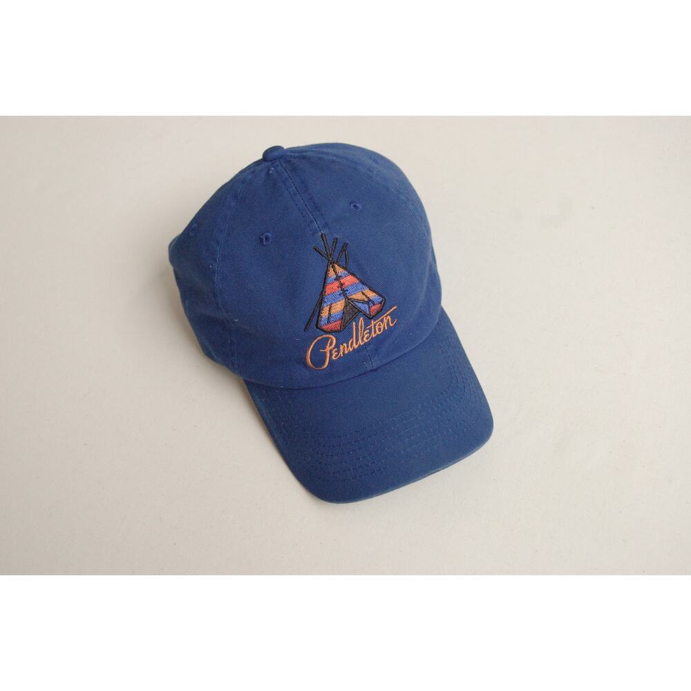 VNTG 90s Pendleton Grand Canyon Blue Cotton Strapback Cap | Gorpcore